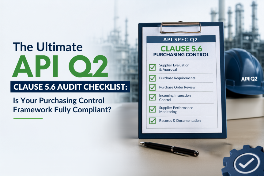 API Q2 Clause 5.6 Audit Checklist